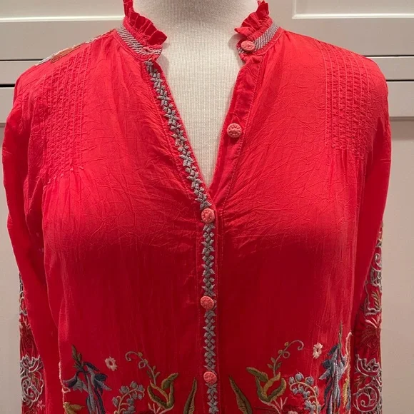 Johnny Was Ruelle Blouse size XS - Picture 9 of 9
